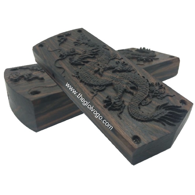 Vỏ gỗ 1202 chạm rồng nổi