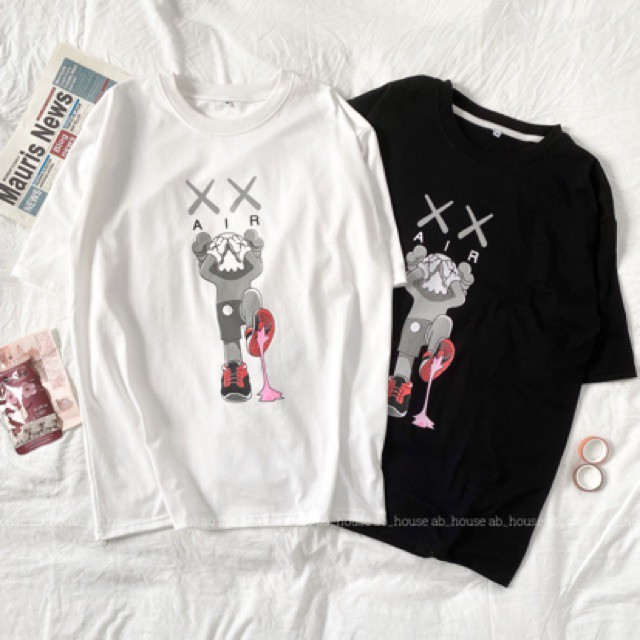 Áo thun KAWS phản quang unisex tay lỡ form rộng oversize | Tỉnh Lộ 10 | BigBuy360 - bigbuy360.vn