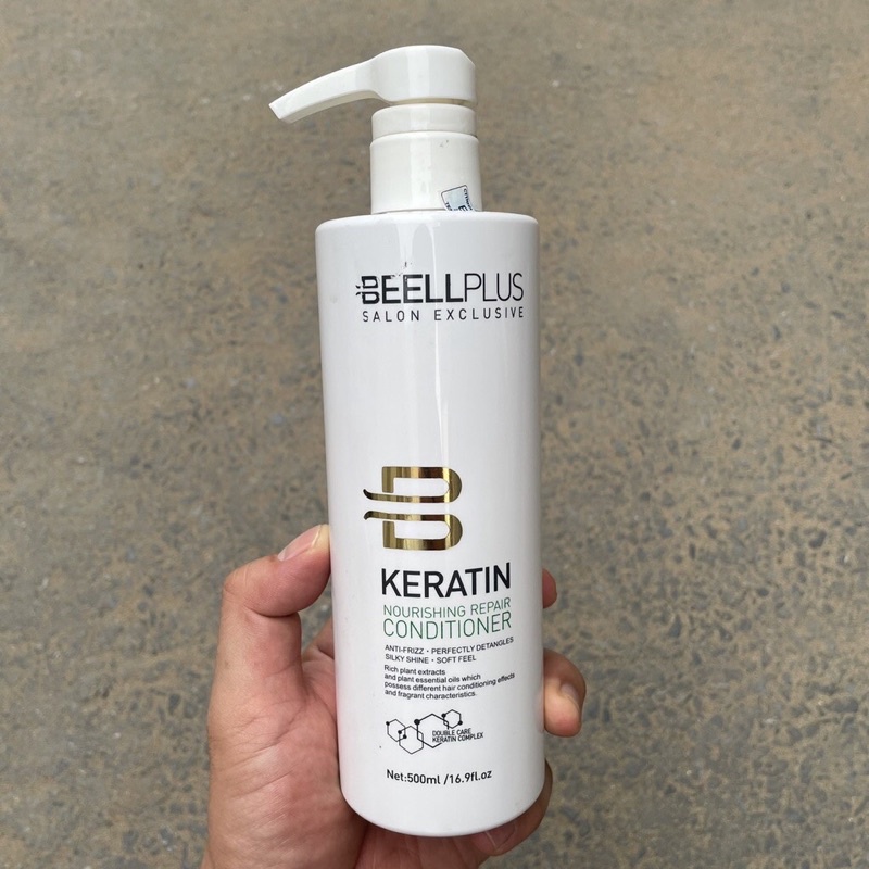 (Chính hãng)dầu xã hạn chế gàu ngăn rụng tóc BeellPlus Keratin conditioner 500ml