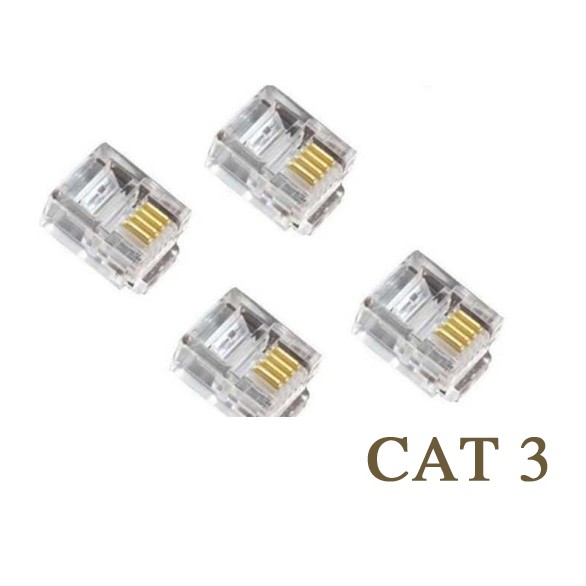 Hạt Điện Thoại Rj11 -4 Pin Chính Hãng