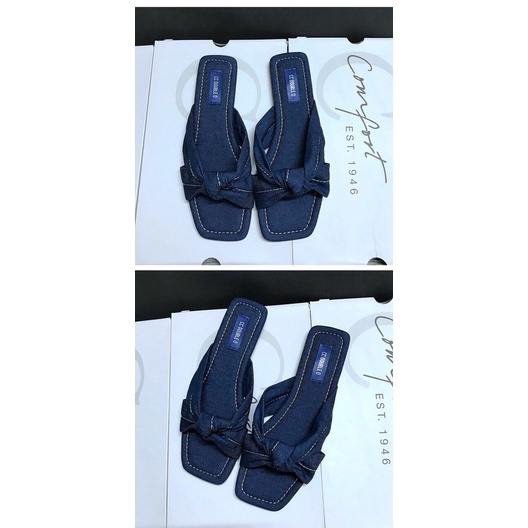 ✨💕Dép lê quai ngang vải jeans siêu chắc chắn💕
