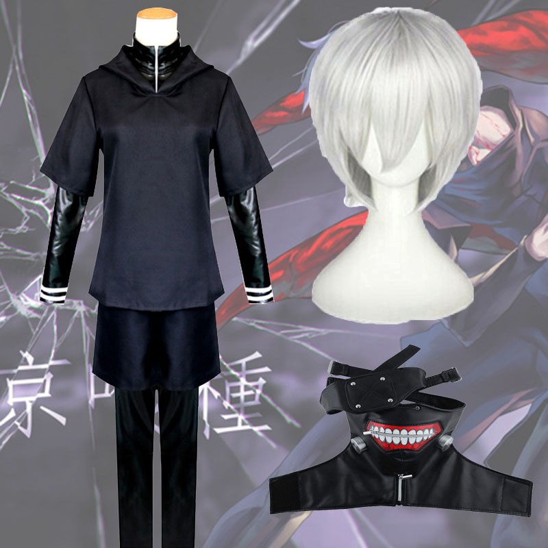 Bộ đồ hóa trang thành nhân vật Kaneki Ken trong anime Tokyo Ghoul cho lễ hội Halloween