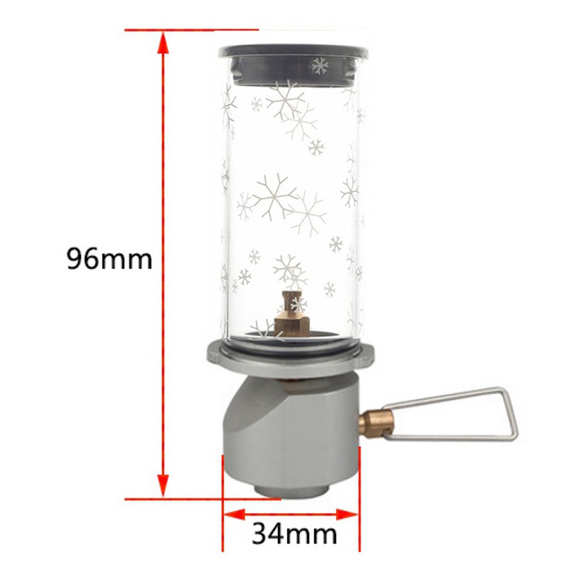 Camping Hiking Gas Lantern Christmas Snow Light Outdoor Camping Lamp Ultralight Portable Gas Lamp Tent Night Lights