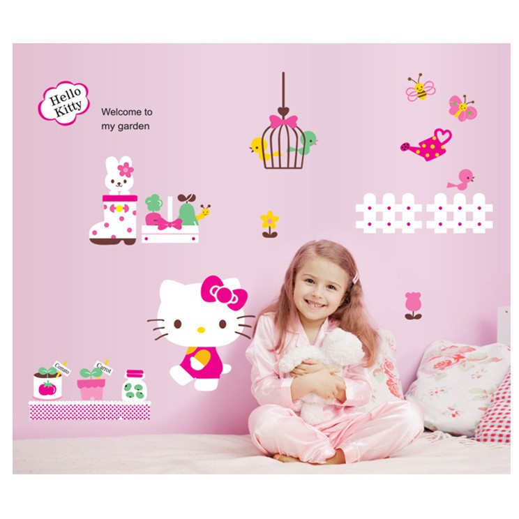 Decal dán tường Mèo Kitty 3