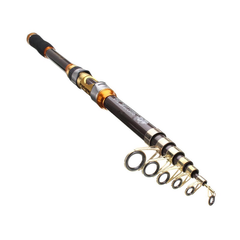 Cần Câu Cá Bằng Sợi Carbon Siêu Cứng 2.1~3.6m Có Thể Thu Gọn Tiện Dụng Mang Theo Du Lịch