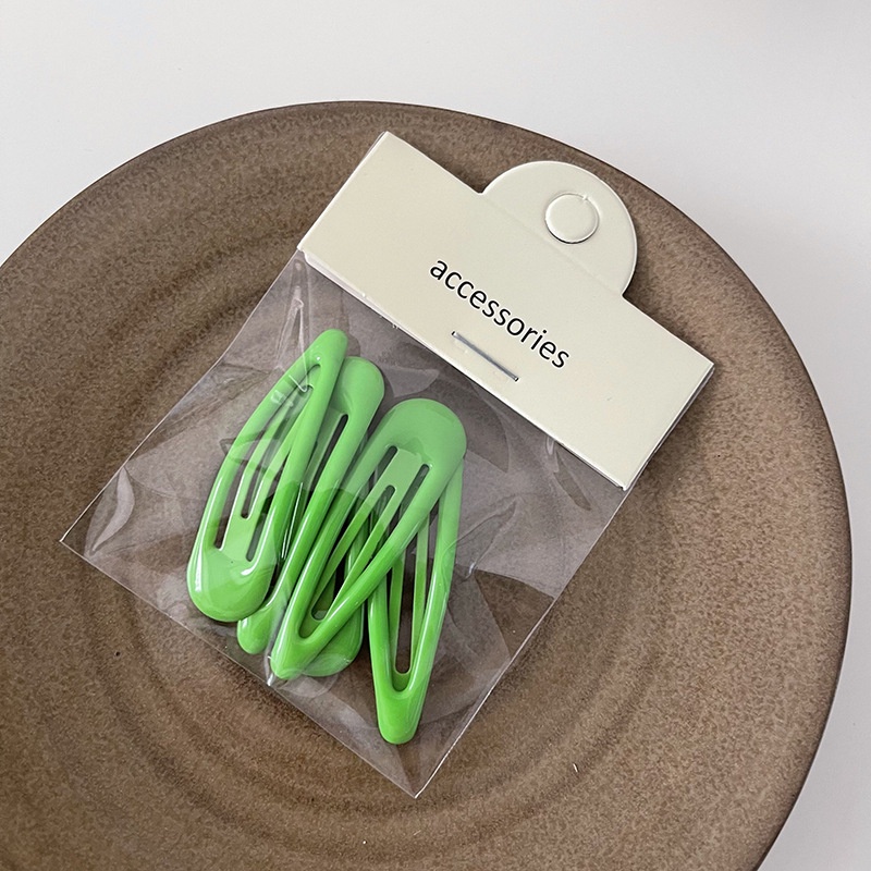 Set 5 Kẹp Tóc Nhỏ Thiết Kế Đơn Giản Nhiều Màu Dễ Thương Cho Nữ