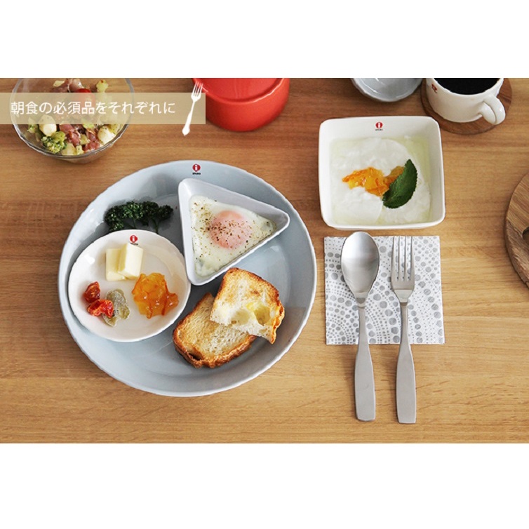 Bộ 3 đĩa sứ mini Teema Iittala Phần Lan cao cấp màu trắng