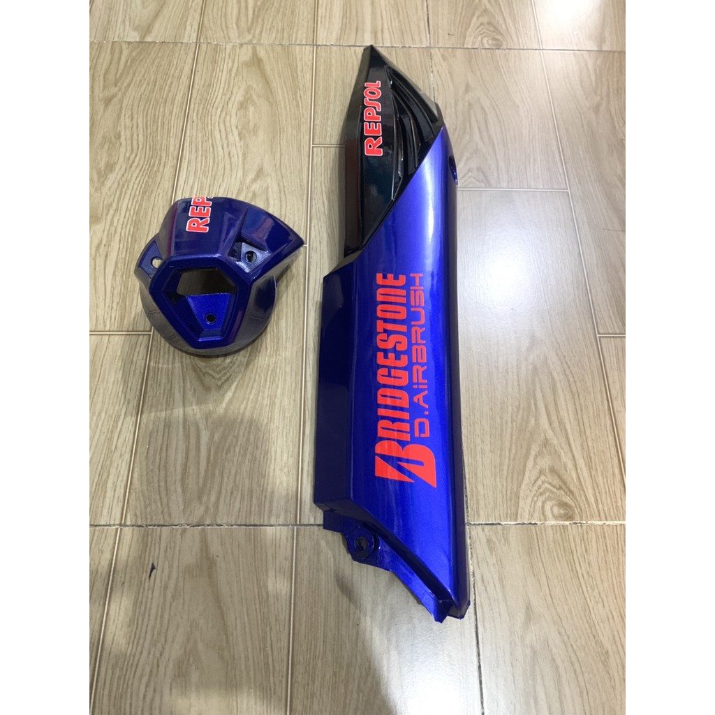 Ốp pô chụp đích pô xe winner màu xanh đen