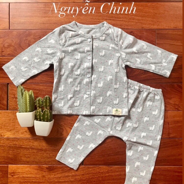 Bộ dài taycài cúc cho bé yêu