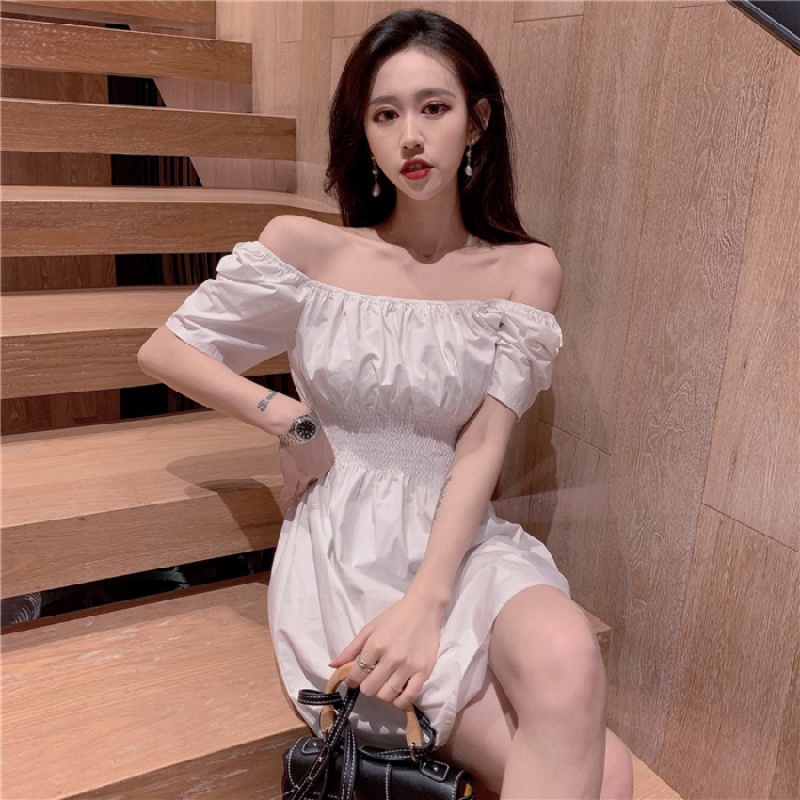 Đầm tay phồng phong cách hè thời trang Hàn Quốc gợi cảm cho nữ