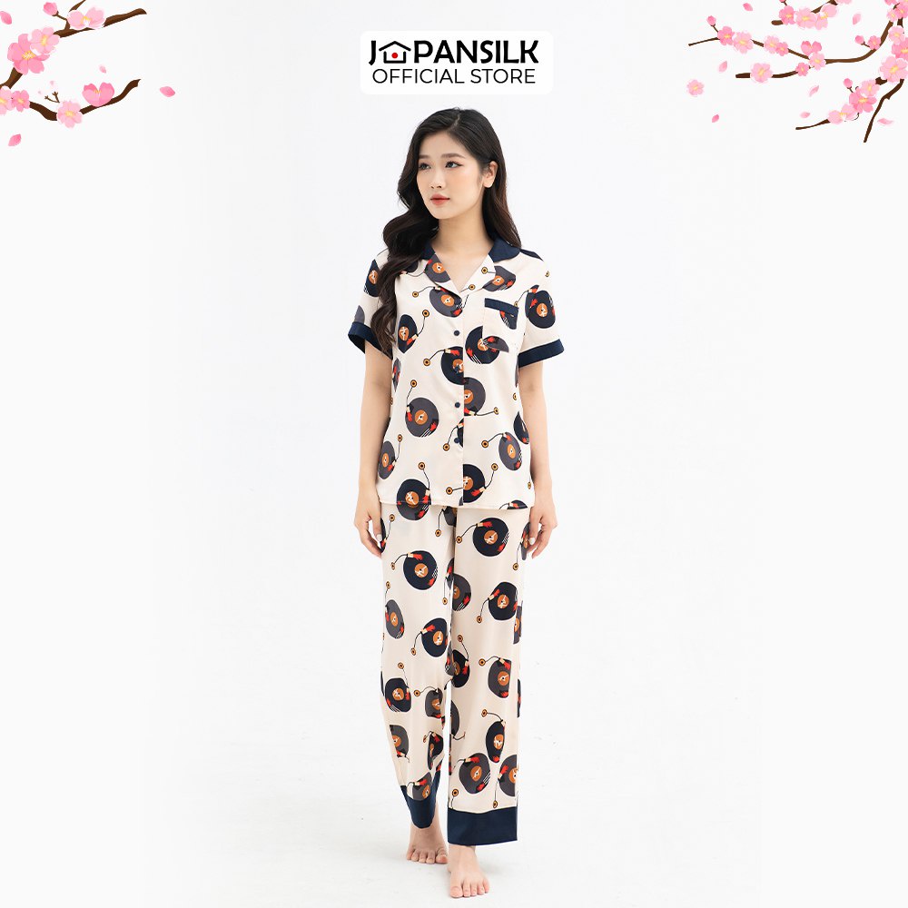 Combo Bộ Sưu Tập Pijama Lụa Satin Nhật Họa Tiết Đồ Ngủ Cộc Tay JAPAN SILK