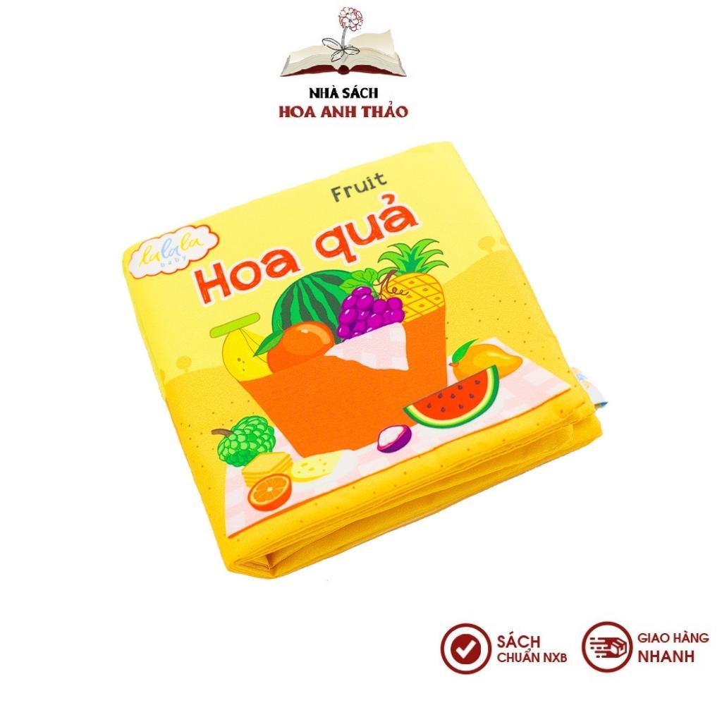 Sách vải Lalala baby, kích thích đa giác quan: My very first book, bộ 08 cuốn, kích thước 15x15cm 12 trang