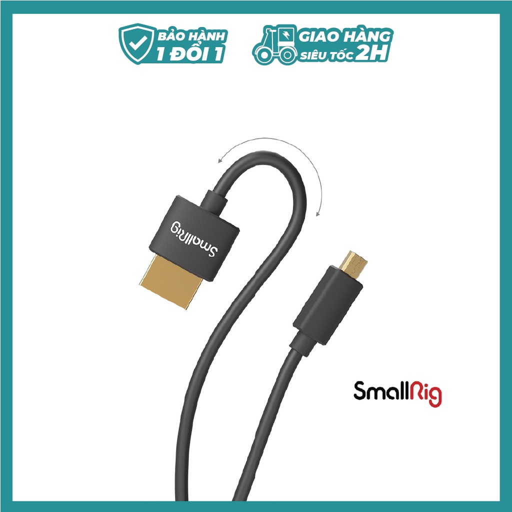 Dây cáp Mini/Micro/HDMI HDMI to HDMI SmallRig 3042 35cm SIÊU MỀM