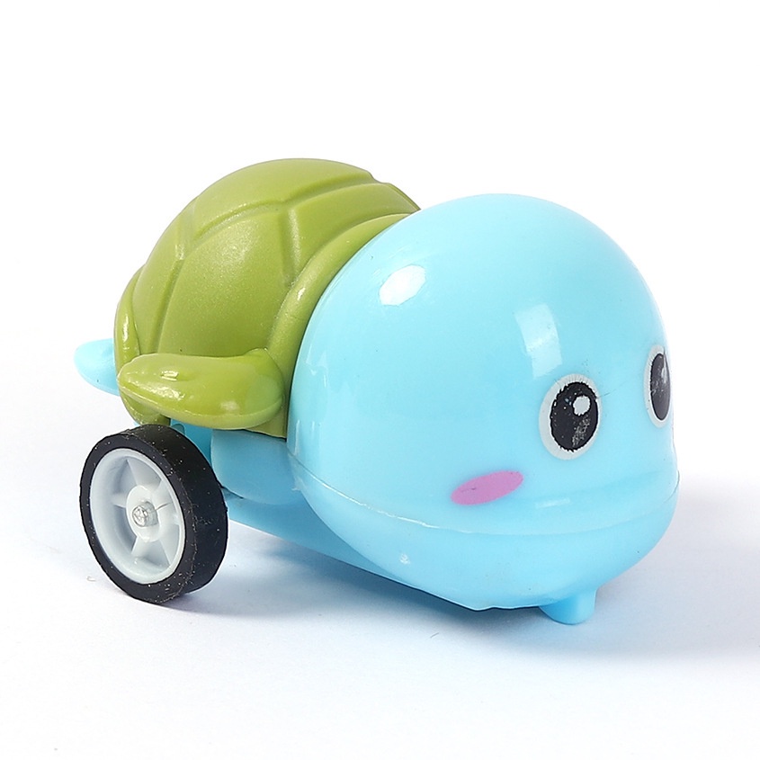 Mô Hình Đồ Chơi Xe Kéo Hình Động Vật Hoạt Hình Mini Dễ Thương Cho Bé