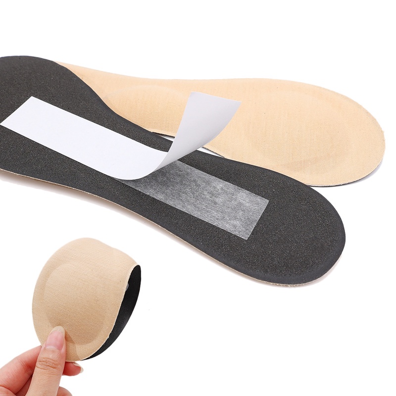 1 Cặp Đế Lót Giày Cao Gót Bằng Xốp Hoạt Tính Thoáng Khí Chống Trượt Giảm Đau Cho Nữ