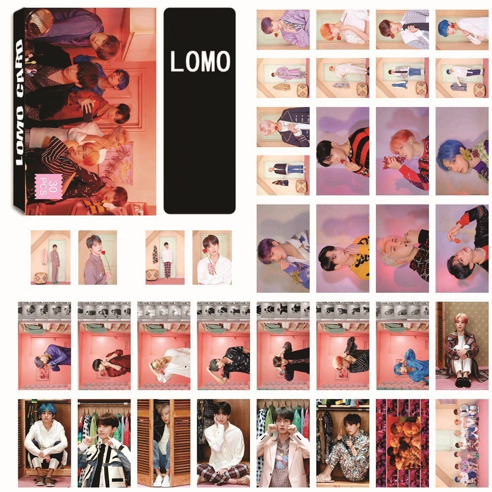 Lomo card BTS Hộp ảnh 30 tấm BTS Map of the soul persona