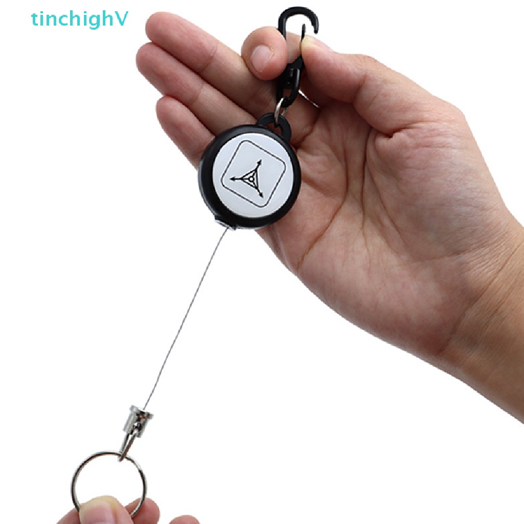 [TinchighV] 1 Dây Móc Chìa Khóa / Thắt Lưng Co Giãn Bằng Thép Có Thể Thu Gọn [Mới]