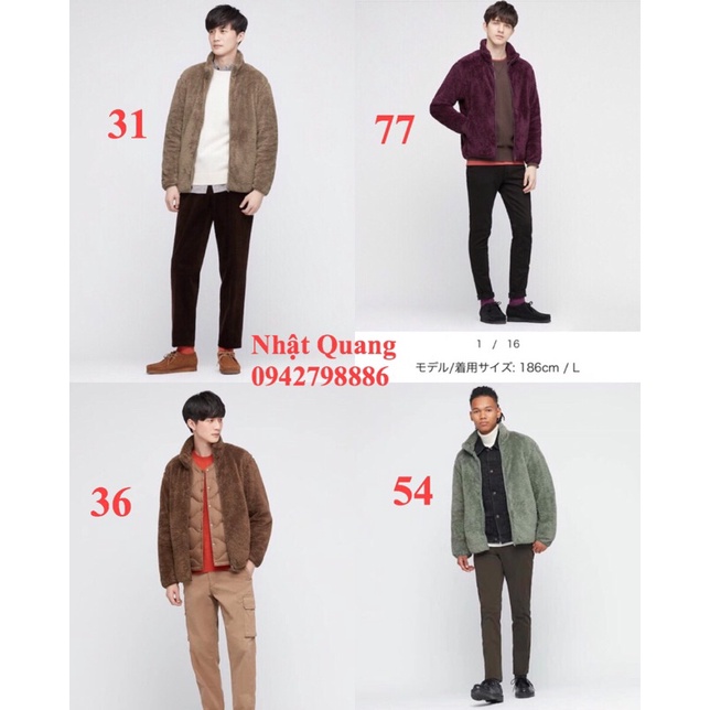 Áo lông cừu uniqlo nhật cho Nam