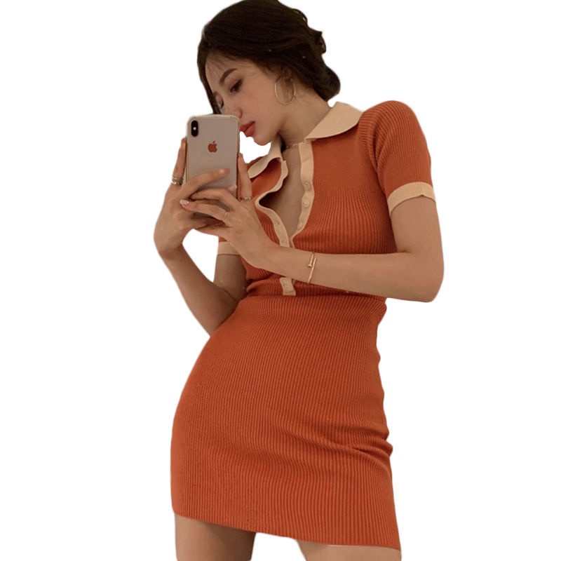 Đầm Ôm Một Hàng Nút Cài Nhỏ Nhẹ Nhàng Sang Trọng Niche Thời Trang Mùa Hè