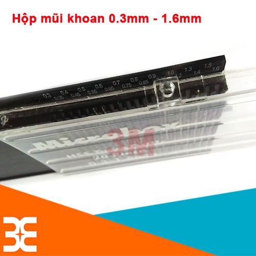 Hộp 20 Mũi Khoan Kim Loại HSS Mini Siêu Cứng, Siêu Sắc (0.3-1.6mm)