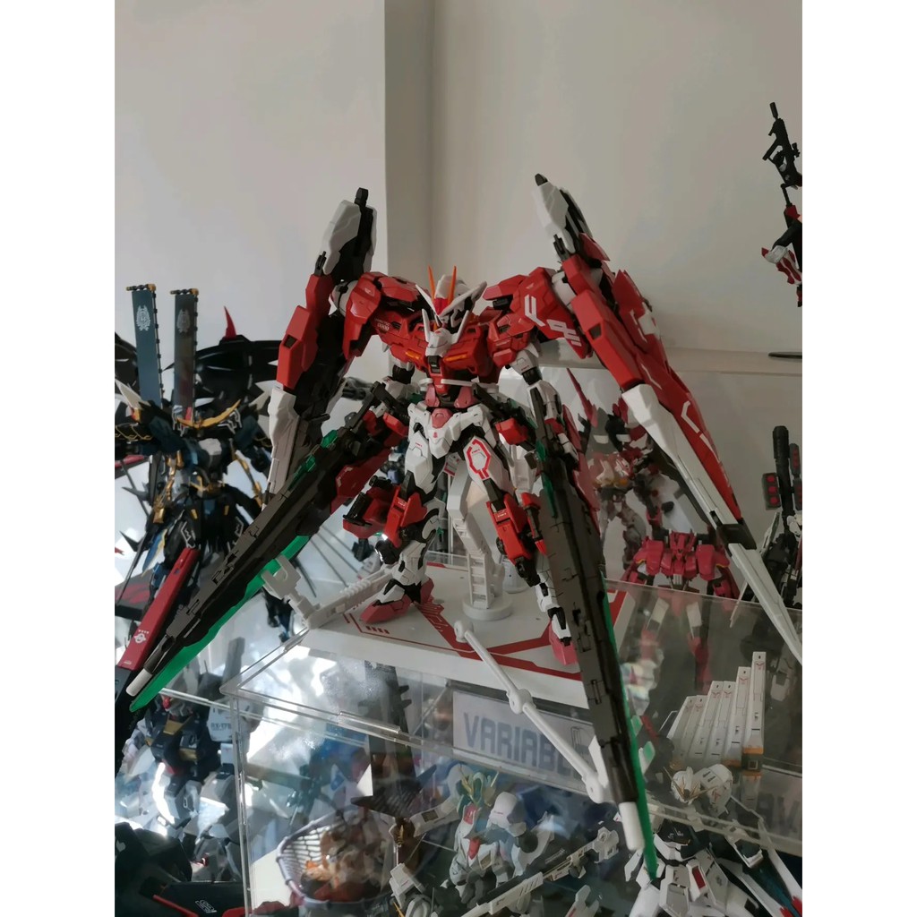 Mô hình lắp ráp MJH MG 1/100 gundam 00 seven sword 7s 007s ver MB Red Blue color double weapon