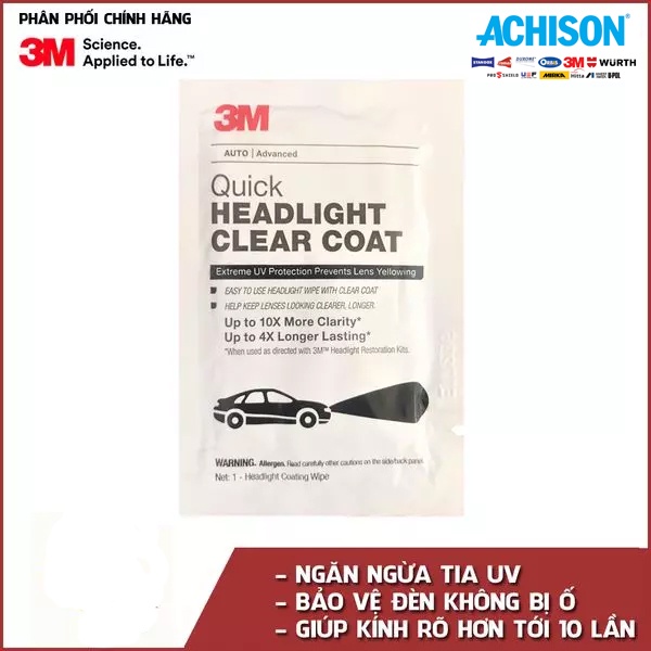 3M Chính Hãng Phủ nano phục hồi nhựa đèn pha PN32516 Nhập khẩu trực tiếp từ công ty 3M