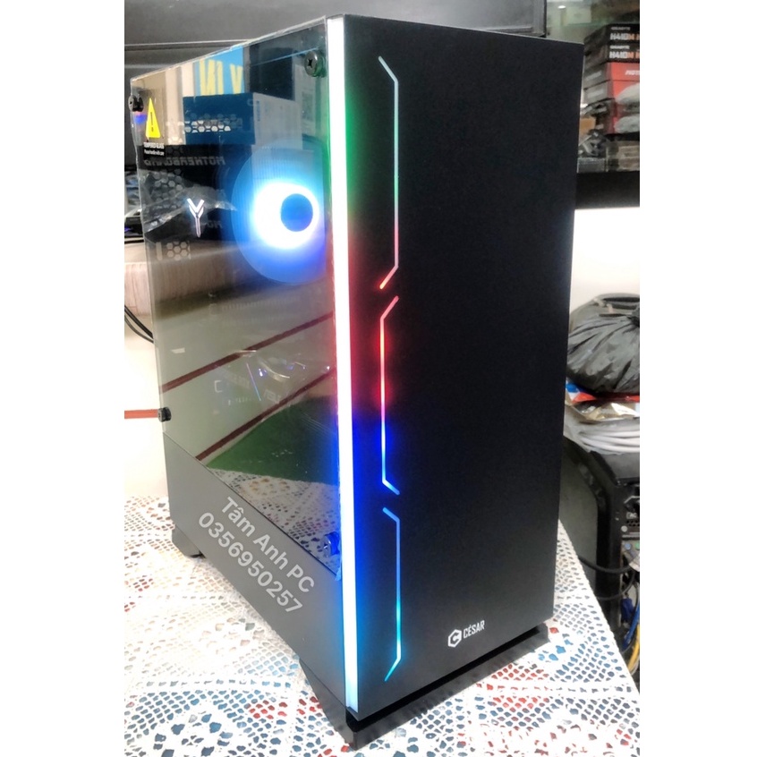 Vỏ máy tính(vỏ case) Xigmatek EROS - ATX, Dải LED RGB, Mặt hông kính cường lực - Hàng Chính Hãng (Chưa có Fan quạt sau) | BigBuy360 - bigbuy360.vn