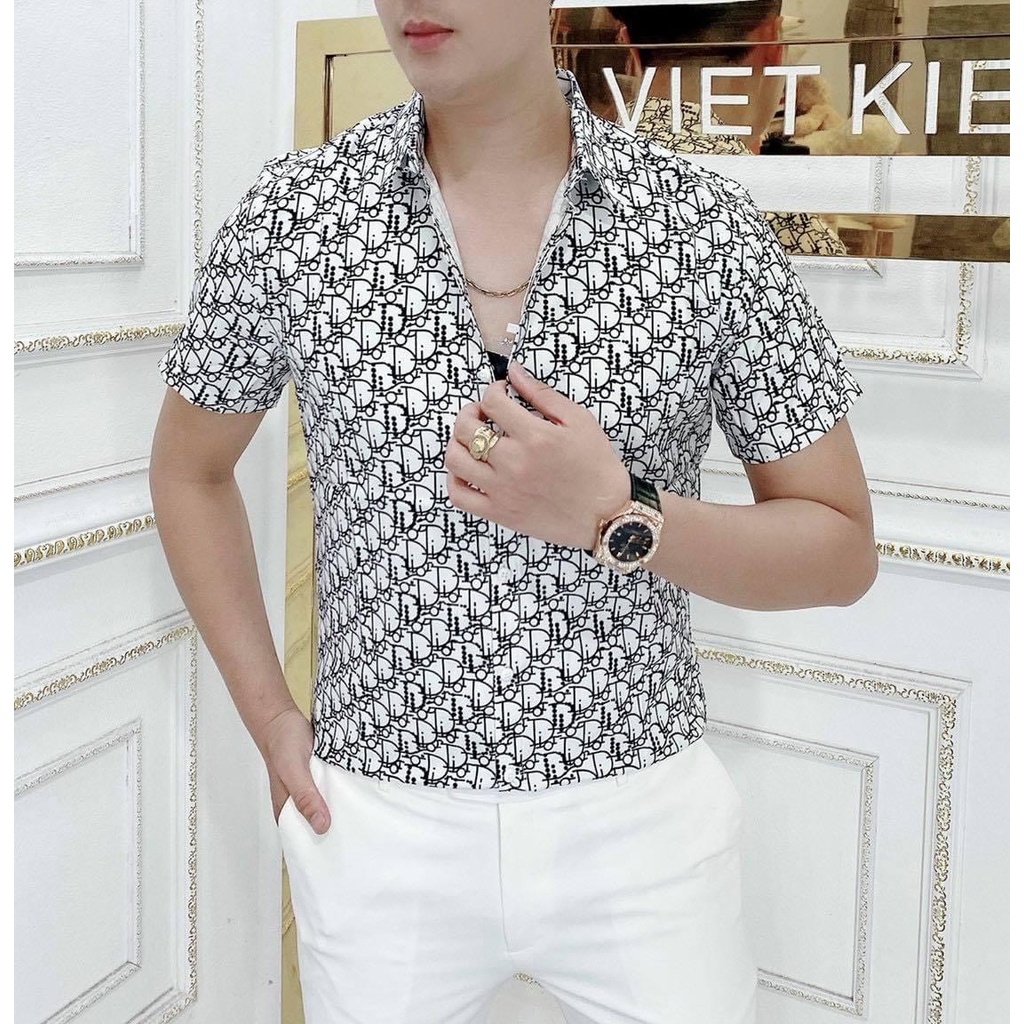 Áo sơ mi nam ngắn tay hàn quốc hàng chuẩn shop vải mịn | BigBuy360 - bigbuy360.vn