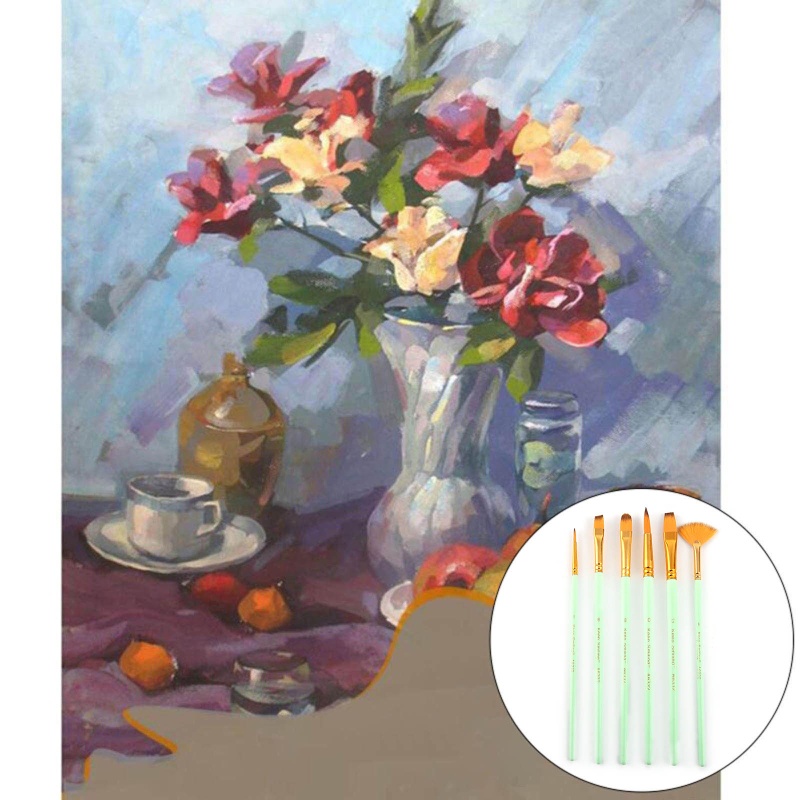 Bộ Cọ Vẽ Tranh 6Kit Đầu Linh Hoạt Tiện Dụng Cho Người Lớn Và Trẻ Em