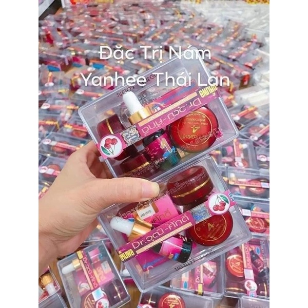 BỘ 5 KEM NAM CHUYEN SÂU THÁI LAN CHERRY ĐỎ