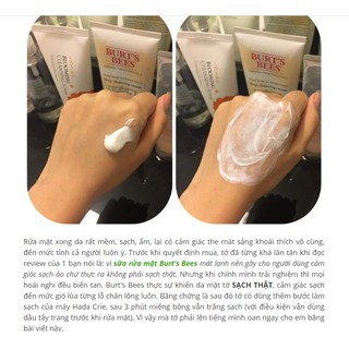 Sữa rửa mặt Burt's Bees Soap Bark & Chamomile Deep Cleansing Cream