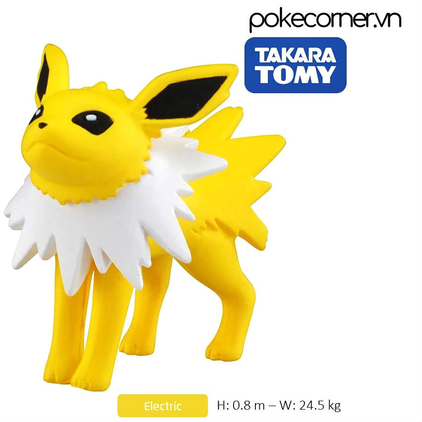 Mô Hình Pokemon Jolteon của Takara TOMY Standard Size - Pokemon Figure Moncolle tiến hóa từ Eevee