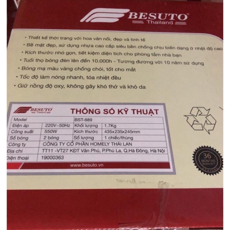 ✔️Đèn Sưởi Nhà Tắm Besuto