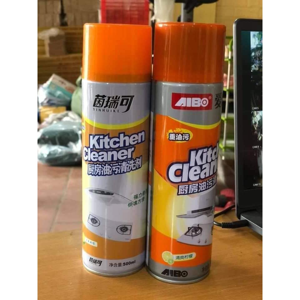 Xịt tẩy rửa nhà bếp đa năng Kitchen cleaner màu cam 500ml mới