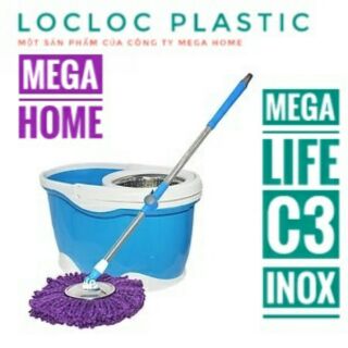 Thùng lau nhà mega home c3 inox