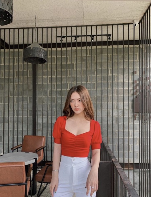 ÁO TAY PHỒNG BO EO 🍀Layla Croptop☘️ | BigBuy360 - bigbuy360.vn