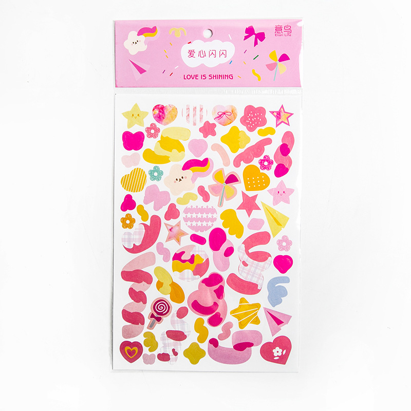 Sticker nhiều màu sắc đặc biệt dùng để trang trí nhật kí sổ tay DIY