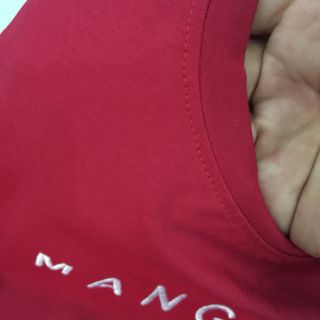Áo thun thái thêu chữ mango
