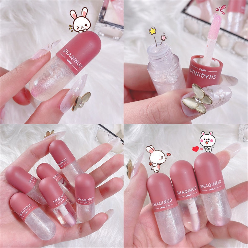 Cod Qipin Mini Capsule Moisturizing Thermochromic Jelly Lip Gloss Makeup for Beginner