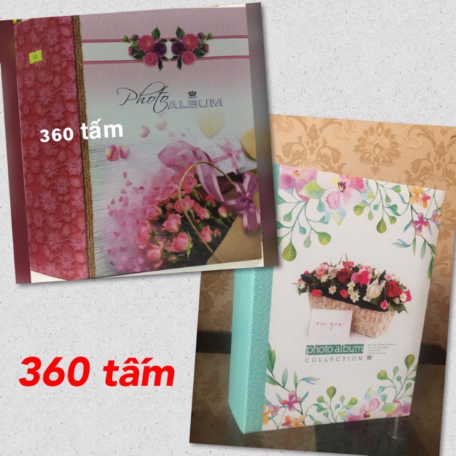 Album 13x18 số lượng từ 136 - 360 tấm có hộp