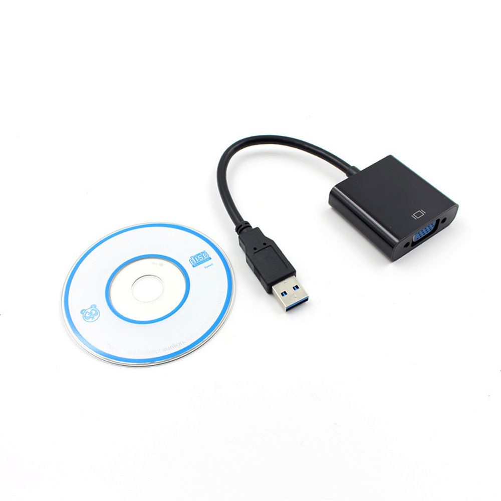 Cáp Chuyển Đổi Thẻ Đồ Họa Ngoài Usb 3.0 Sang Vga 1080p Alma Windows 7 8 10 Cho Máy Tính