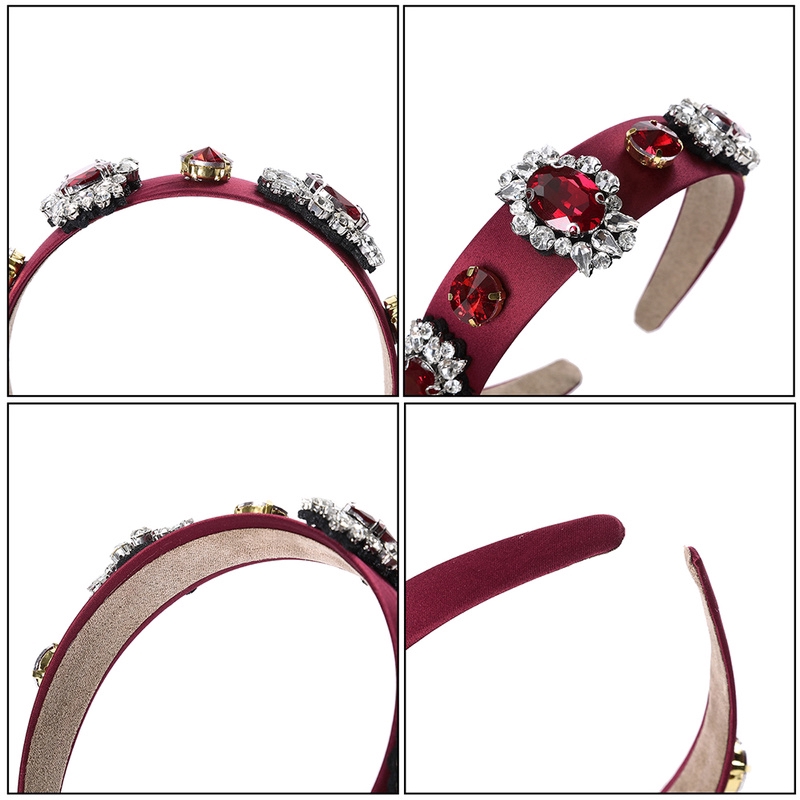 Băng đô hợp kim HAIMEIKANG đính đá nhiều kiểu dáng sang trọng thời trang cho nữ