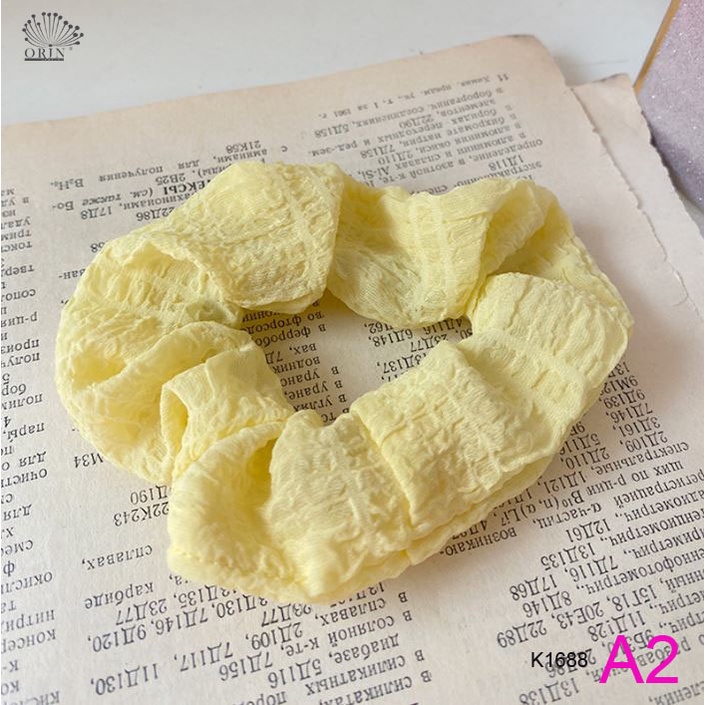 Sỉ buộc tóc scrunchies vải nhiều màu thời trang Orin K1688