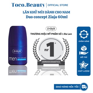 LĂN KHỬ MÙI DUO CONCEPT ZIAJA – ORGANIC DÀNH CHO NAM - 60ML
