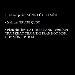 VÒNG CỔ CHÓ MÈO, HÌNH CON GẤU