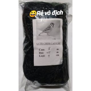 Lưới bẫy chim ri,sẻ,chào mào giá rẻ 😆(mắt lưới 4 phân, cao 5m ,dài 25m)