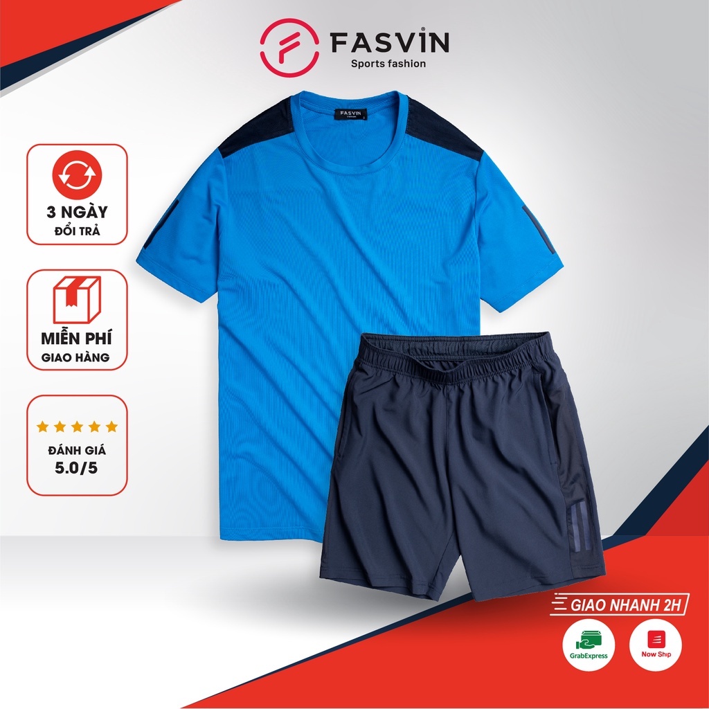 Bộ Quần ÁoThể Thao Nam FASVIN AT22500.SG Hàng Nhà Máy Chất Liệu tốt Phom Dáng Đẹp