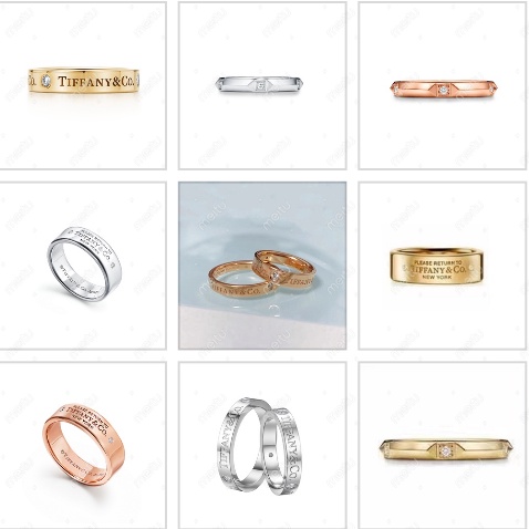 Bộ Sản Phẩm Gồm Áo Thun Và Quần Dài Thời Trang Nhẫn Cặp Mạ Vàng Hồng 18K Đính Đá Cổ Điển