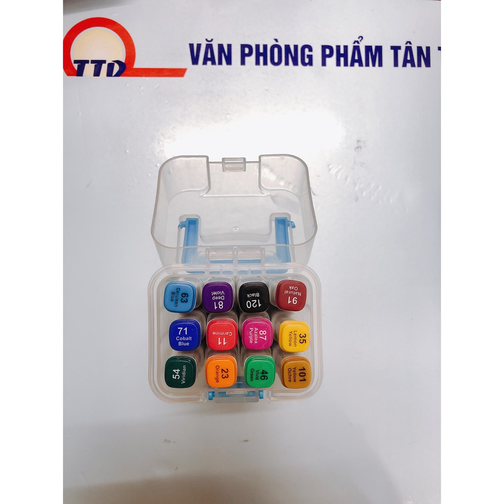 Bộ bút dạ màu Touch 12 màu và 24 màu kèm hộp_tiện dụng