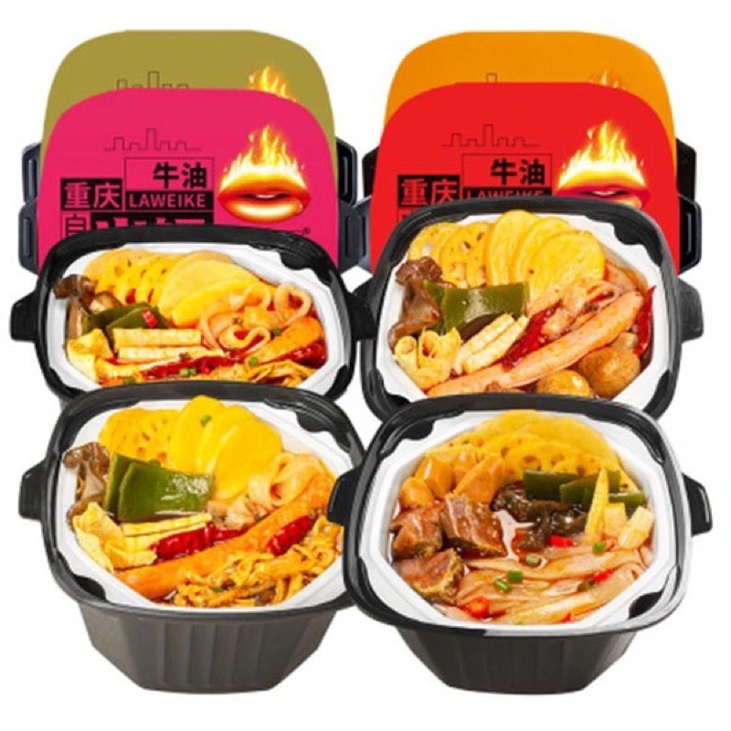 Lẩu tự sôi trùng khánh 4 vị Hot Pot - Lẩu tự sôi môi Trùng Khánh 390gr siêu ngon | BigBuy360 - bigbuy360.vn